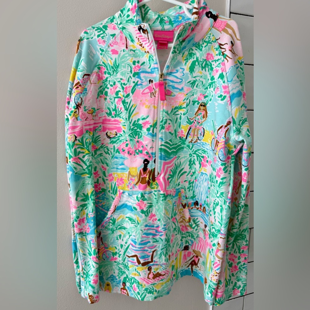 Girls' 3/4 zip by Lilly Pulitzer Sz 12-14 girls Euc